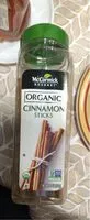 Mängden socker i Organic cinnamon sticks