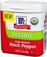 Mängden socker i Ground organic black pepper