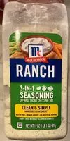 Mängden socker i Ranch 3-in-1 seasoning