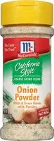 Mängden socker i California style onion powder