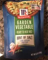 Mängden socker i Garden vegetable ready to heat rice