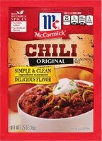 Mängden socker i Mck seasoning mixchili