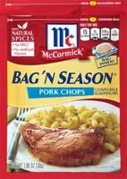 Mängden socker i Bag 'n season pork chops cooking & seasoning mix