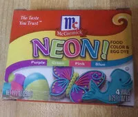 Mängden socker i Neon! Food Color & Egg Dye