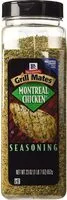 Mängden socker i Grill mates montreal chicken seasoning