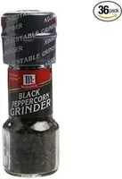 Mängden socker i Mccormick Black Peppercorn Grinder - 1.24 Oz. Jar