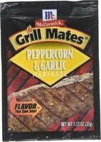 Mängden socker i Case of grill mates peppercorn garlic marinade