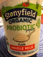 Mängden socker i Plain Whole Milk Probiotic Yogurt