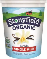 Mängden socker i Organic smooth & creamy whole milk french vanilla yogurt
