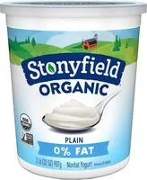 Mängden socker i Organic smooth & creamy organic fat free plain nonfat yogurt