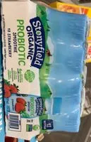 Mängden socker i Organic 12 strawberry lowfat yogurt probiotic smoothie