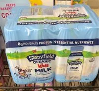 Mängden socker i Stonyfield organiz kids milk