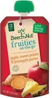 Mängden socker i Fruities on-the-go apple sweet potato & pineapple