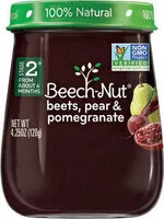 Mängden socker i Beech nut stage 2 naturals beets