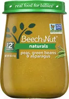Mängden socker i Beech nut naturals peas