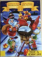 Mängden socker i Calendrier de l’avent