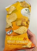 Mängden socker i 7 select cheddar and sour cream chips