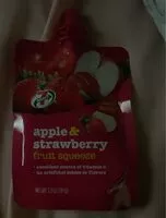 Mängden socker i apple & strawberry fruit squeeze