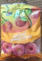 Mängden socker i Gummi Peach Rings