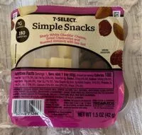 Mängden socker i Simple Snacks Sharp White Cheddar Cheese, Dried Cranberries