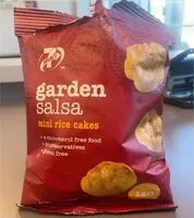 Mängden socker i Garden salsa mini rice cakes