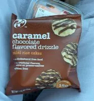 Mängden socker i Caramel Chocolate Flavored Drizzle mini rice cakes
