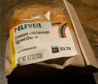 Mängden socker i Croissant with sausage egg and cheese