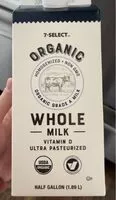 Mängden socker i Organic Whole Milk