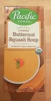 Mängden socker i Organic creamy butternut squash soup