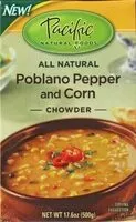 Mängden socker i Poblano pepper and corn chowder