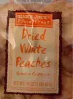 Mängden socker i Dried white peaches