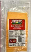 Mängden socker i Queso cheddar suave en rebanadas