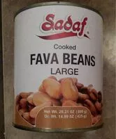 Mängden socker i Fava beans large