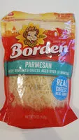 Mängden socker i Finely shredded parmesan cheese