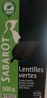 Mängden socker i Lentilles vertes