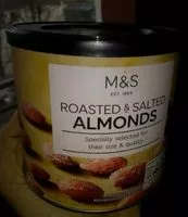 Mängden socker i Roasted&Salted Almonds