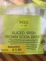 Mängden socker i Sliced irish brown soda bread