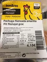 Mängden socker i Pechuga fileteada amarilla