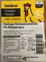 Mängden socker i Pechuga pollo fileteada amarilla