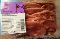 Mängden socker i Bistec de contramuslo de pavo