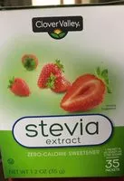 Mängden socker i Zero-calorie stevia sweetener