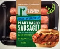 Mängden socker i Bratwurst Plant Based Sausage