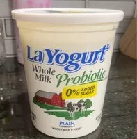 Mängden socker i La yogurt Probiotic Whole Milk