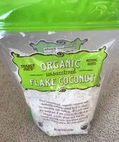 Mängden socker i Organic unsweetened Flake Coconut