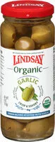 Mängden socker i Organic crisp & savory green olives stuffed with garlic