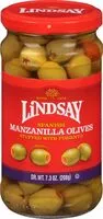 Mängden socker i Spanish Manzanilla Olives Stuffed With Pimiento