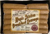 Mängden socker i Maple Chicken Breakfast sausage