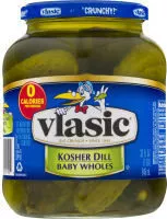 Mängden socker i Vlasic kosher dill baby wholes