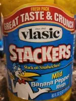 Mängden socker i Vlasic Stackers Banana Pepper Rings, Mild Peppers, 80 Oz Jar
