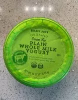 Mängden socker i Organic plain whole milk yogurt